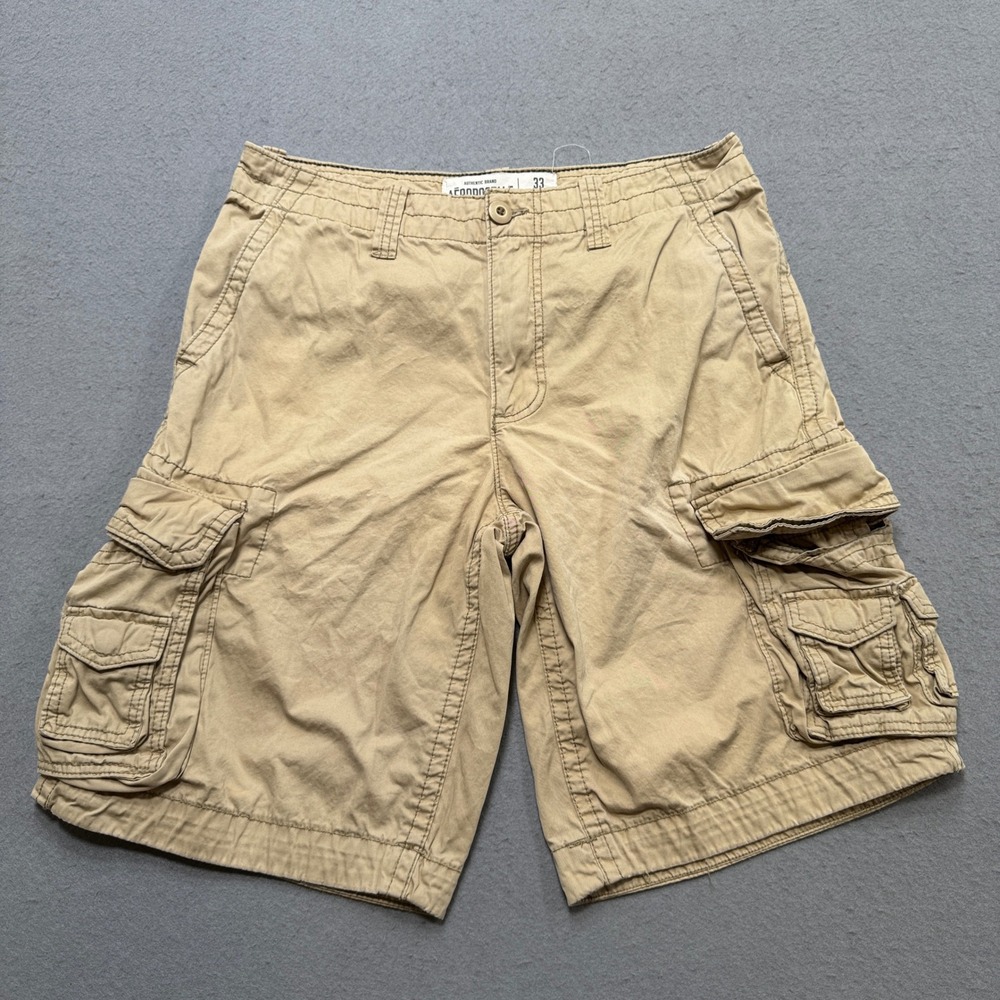 Y2K Aeropostale Cargo Shorts Men's 33 Khaki Baggy Cotton Utility Hunting Outdoor